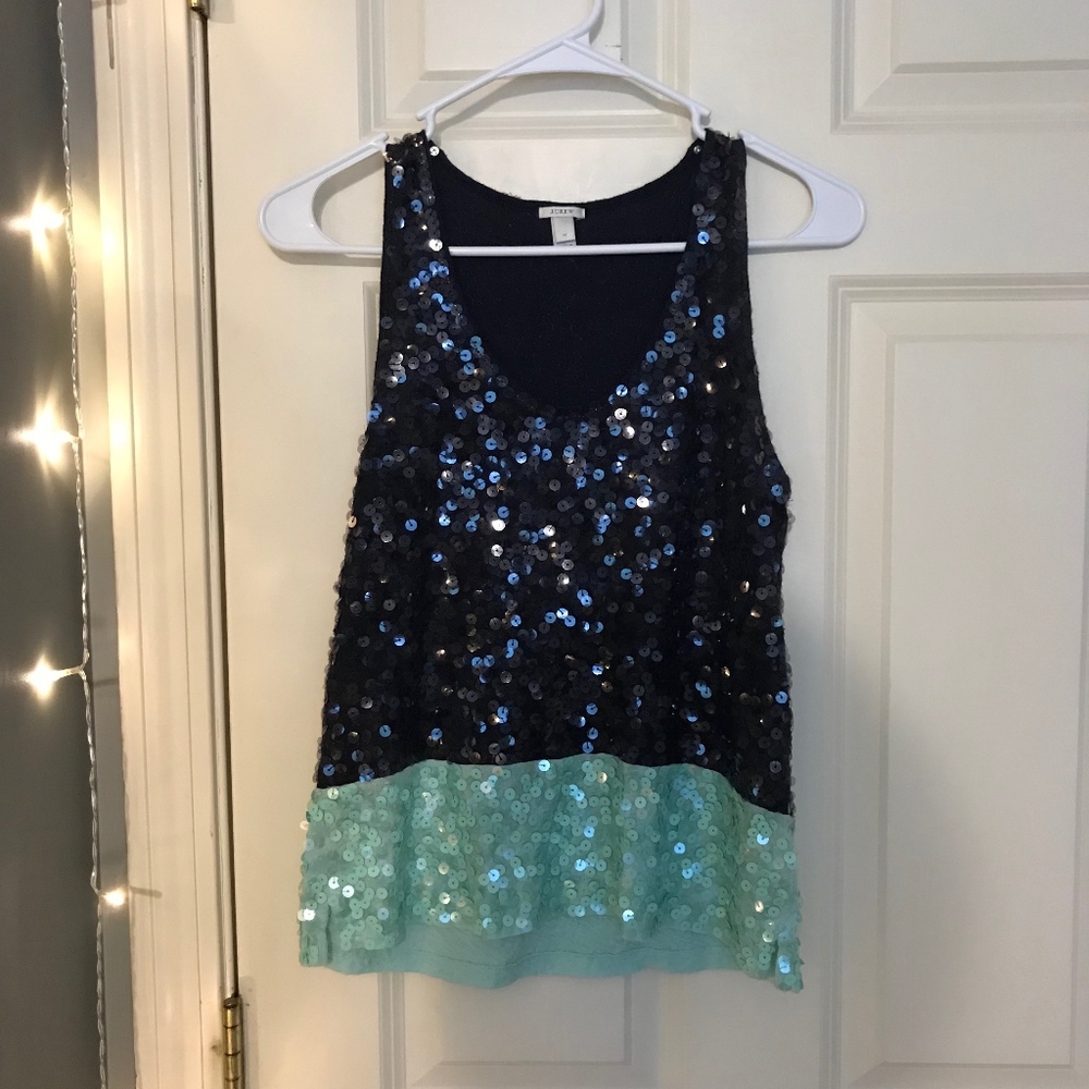 J. Crew Sequin and Top
